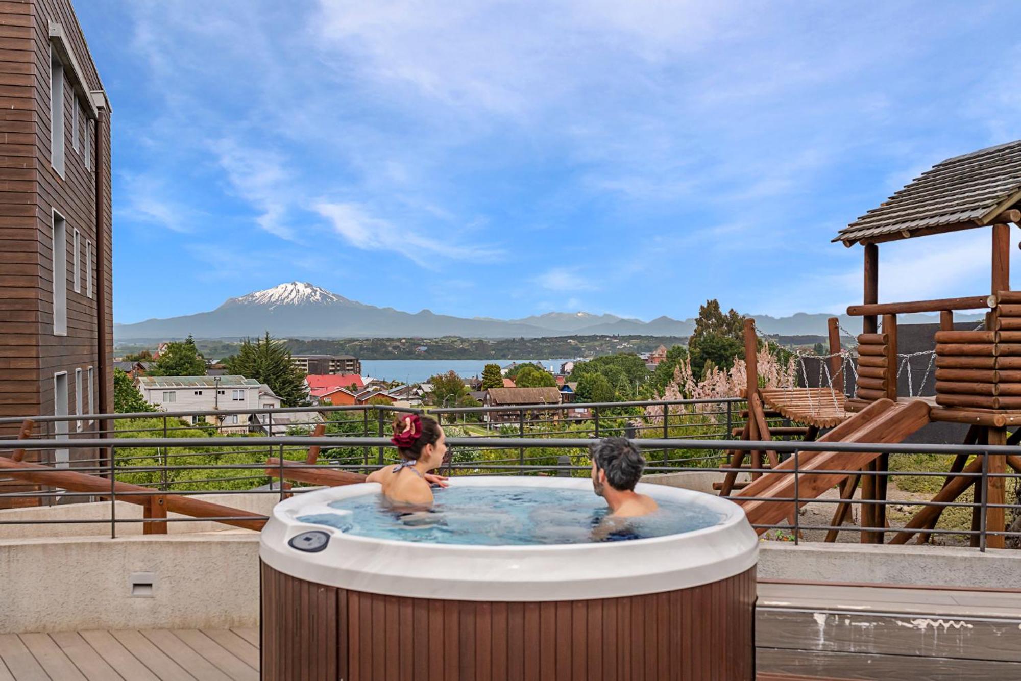 Exquisito Depa Con La Mejor Vista Al Lago Y Tinaja Puerto Varas Exteriör bild